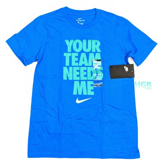 Nike Other - Nike Boy's T-Shirt Running Training Blue